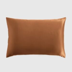 Quince 100% Mulberry Silk Pillowcase In Terra Cotta King Size (1)